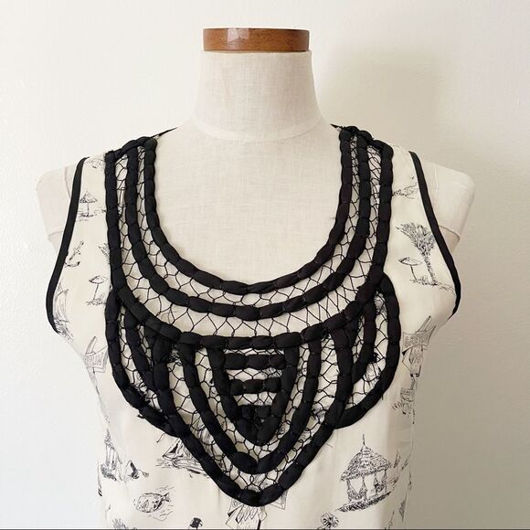 Anthropologie Greylin Printed sleeveless mini dress preowned Small - Picture 3 of 8